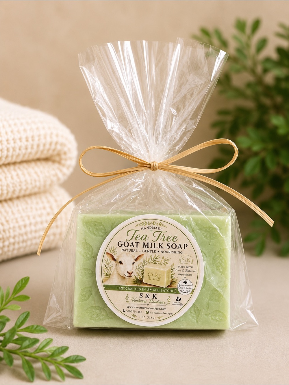 Tea Tree Goat Milk Soap - Green